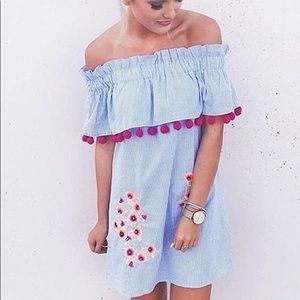 Goodnight Macaroon Off The Shoulder Dress